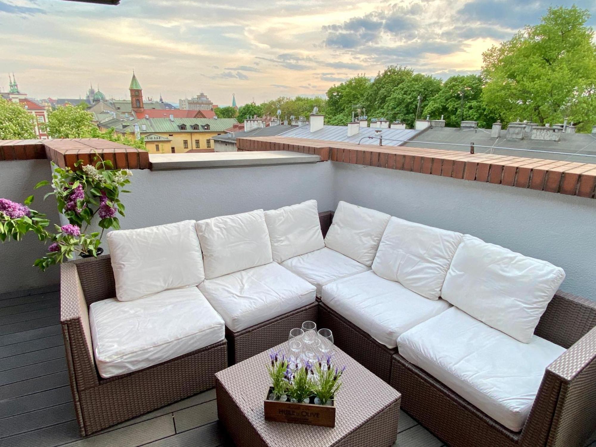 Angel Mint Apartment - Free Parking - Balcony クラクフ エクステリア 写真